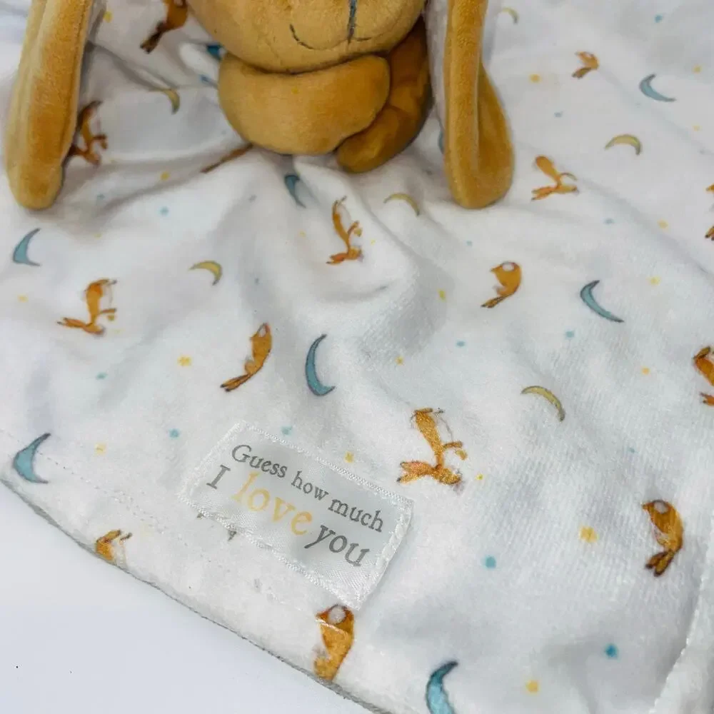 Guess How Much I Love You Bunny Rabbit Lovey Security Blanket Plush Knotted Toy